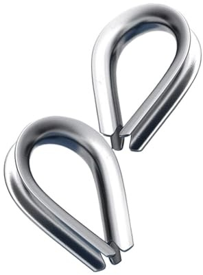 Guardacabos de acero inoxidable, M1.5-M16, funda protectora for cable, guardacabos, aparejo, bloqueo corazón pollo, 3 esquinas, fijación casquillo(M16(1 Pc))