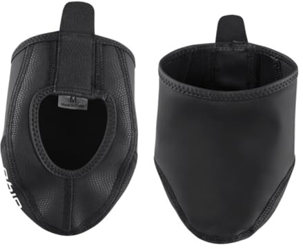 TOKIDNY Copriscarpe da Ciclismo Antivento Caldo Copriscarpe Antiscivolo per Esterno Protezione Scarpe da Bici Taglia XS-S Nero Accessorio per Ciclisti Invernali