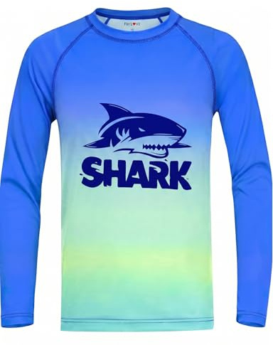weVSwe T-shirt de bain anti-UV à manches longues UPF 50+ à séchage rapide Rashguard recyclé pour enfants de 2 à 12 ans