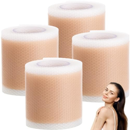 Fogli Cicatriziali in Silicone,4pcs Cerotti Silicone Cicatrici,Cerotti Cicatrici,Cerotti in Silicones per Coprire le Cicatricis,Foglietti In Silicones Per Cicatricis Traspiranti