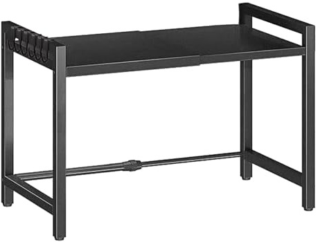 Étagère pour micro-ondes - Étagère de rangement pour plan de travail, support de four extensible, système de rangement de cuisine robuste | Plateforme en acier multicouche résistante à la chaleur