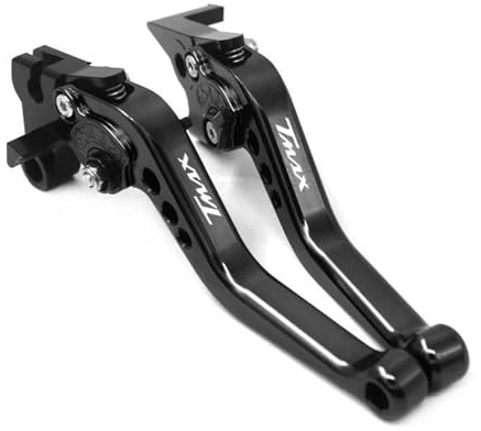 Moto Freno Manija Palanca De Freno Embrague Para Motocicleta Para YAMAHA T-MAX TMAX 560 TMAX560 T-MAX560 2020 2021 Palancas Ajustables Seis Niveles Palanca Maneta Embrague(Negro)