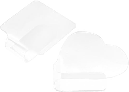 GANAZONO Plateaux de Mélange en Acrylique pour Manucure 2pcs, Palettes Transparentes pour Nail Art, Affichage Professionnel et Usage Personnel en Salon