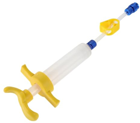 MAGICLULU Injecteur Liquide Préventif Tubeless Vélo, Kit Réparation Pneu, Embout Adaptateur et Tuyau Flexible, Outil pour VTT et Vélo de Route, Accessoires Entretien Pneus Tubeless