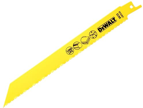 DeWalt DT2387QZ 3-12mm 203mm Reciprocating Blades Bi-Metal for Plastic/Pipes