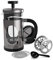 bonVIVO GAZETARO I Cafetera Francesa, 350ml - French Press de Vidrio y Acero Inoxidable - Prensa Francesa de Émbolo Manual sin Filtros para Café, Cebada y Infusiones