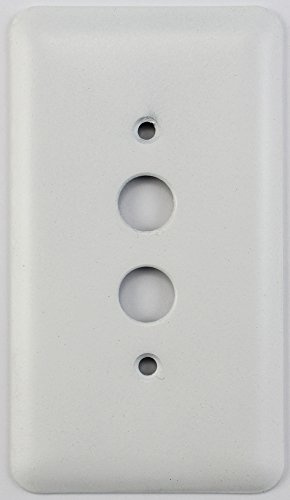 Classic Accents Rounded White Switch Plates - (1 Gang Push Button Light Switch)