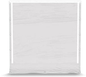 Das Company Paroi latérale PVC 2x2m 4 Pcs. Mur Plein 580g/m2 Blanc