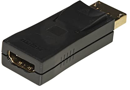 LINK LKADAT211 Adaptador Displayport 1.2 Macho Hdmi 1.4 Hembra Contactos Dorados 4K 30Hz, Negro