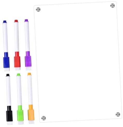 Operitacx 1satz Magnetisches Whiteboard Für Kühlschrank Abwischbares Acrylic Dry Erase Board Für Tägliche To-do-listen Essensplaner Und Wochenplaner Als Familien Haushaltsplaner