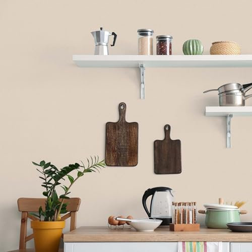 K&L Wall Art Seidenmatt Wandfarbe Beige Innenwandfarbe modern Wandschutz Anstrich 5Liter Farbe