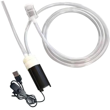 Baoblaze Brauerei-Siphonpumpe, Haushaltsbraugeräte, kompakte Wasser-/Flüssigkeitstransferpumpe, Bier-Siphonfilter, elektrische Mini-Weinpumpe