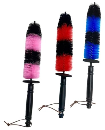 MUCKLILY 3 Piezas Cepillo para Llantas De Coche Cepillo para Ruedas Limpiador De Llantas De Coche