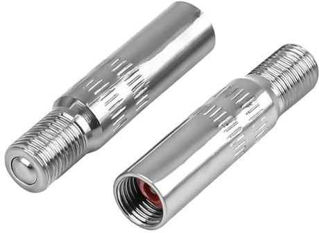 2 Pièces Extension Valve Pneu, Rallonge Valve Pneu 39mm, Adaptateurs en Cuivre-Nickel, pour Trottinette Électrique, Vélo, Moto, Voiture, Compatible avec Xiaomi M365, M365Pro, Dualtron et Autres