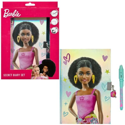 Barbie secret diary pink with lock and invisible ink pen