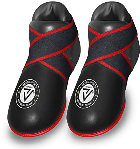 Black kickboxing boots semi/full contact kick boxing boots foot pad kids/Adult kick boxing foot pads (Large/adult shoes 8-10 yrs)