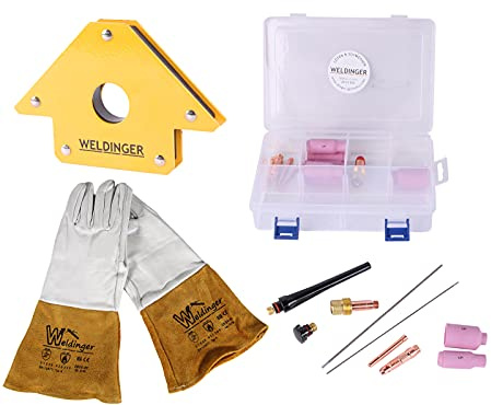 WELDINGER WIGSet Basic Grundausstattung fürs WIG-Schweißen (Schweißzubehör Starterset)