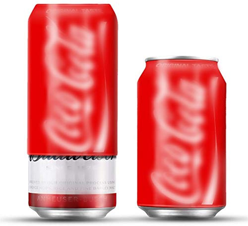 SHENGXIAOPENG Dölj en öl ölburk täcka Cola ölflaska kopp skydd fodral burk flaskhållare termisk väska kompatibel med camping resor vandring 2 st 355 ml