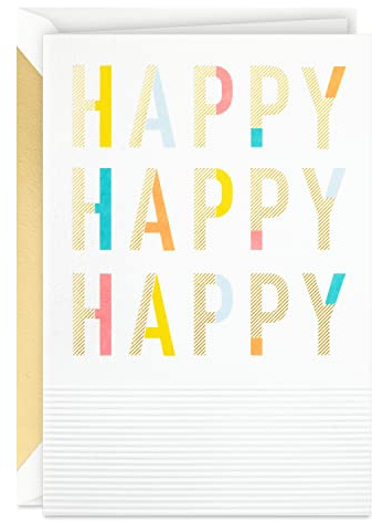 Hallmark Signature Birthday Card (Happy Happy Happy)
