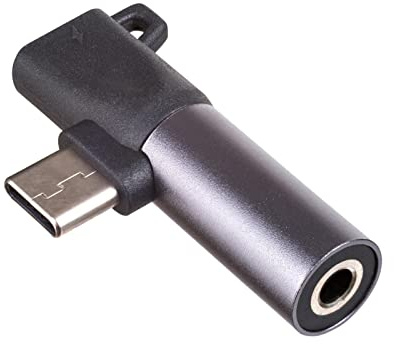 AKYGA AK-AD-62 Adaptateur Casque USB Type C vers USB Type C/Jack 3,5 mm pour Android Noir