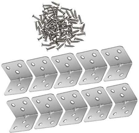 PLAFOPE Layer-regalverbinder Robuste Eckwinkel Aus Metall 90°- Mit Schrauben Für Die Aufbewahrung Im Home-office