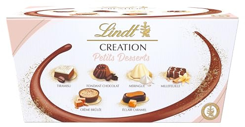 Lindt CREATION PETIT DESSERTS - 21 cioccolatini al cioccolato - 173g - ispirati ai dolci - realizzati dai Lindt Master Chocolatiers