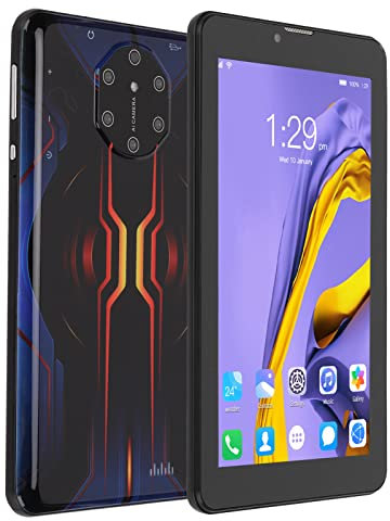 DIXII Tablet 7 Inch for 10 Tablet PC, 1280x800IPS HD Display, Octa Core Processor, 3500mAh, 2G 32G ROM, 5G WiFi Dual Band, Dual Camera, Educational, Games(Blue) (Color : Orange)