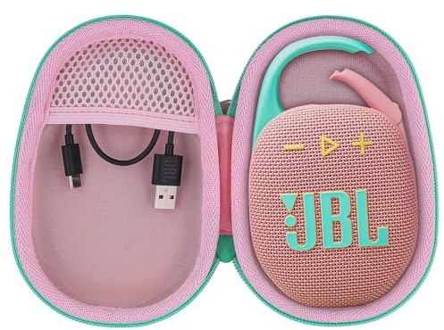 co2CREA Hart Reise Schutz Hülle Etui Tasche für JBL Clip 5 /JBL Clip 4 / JBL Clip 4 Eco Tragbare Bluetooth Lautsprecher,Nur Tasche
