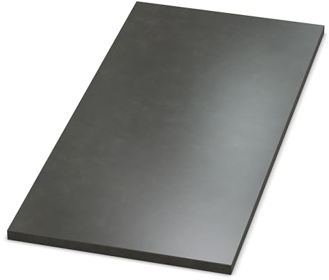 AUPROTEC Tischplatte 19mm Beton Terragrau 1200 mm x 700 mm Holzplatte Dekor Spanplatte mit 2mm ABS Kante Auswahl: 120x70 cm