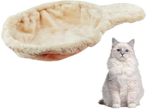 SMELEYOU Cat Hammock 17in Dia. Large Cat Tree Hammock Soft Scratch-proof Cat Tree Replacement Parts Washable Easy to Install Cat Tree Attachments Beige