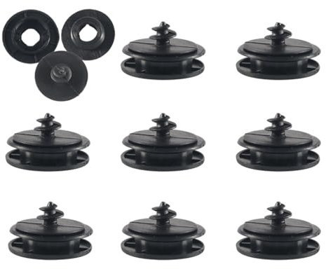 WeddHuis 8 pezzi Set di puntali a scatto antiscivolo, autista, puntale per tappetino auto, set di fissaggio per tappetino auto, fissaggio, antiscivolo