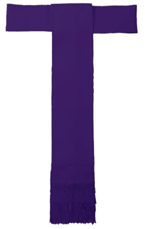BLESSUME Priester Taillengürtel Soutane Römer Chor Cassock Band Cincture Belt, Violett, 3XL