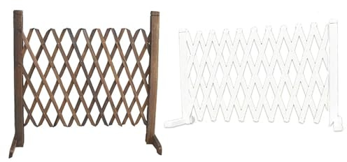 Clôture de jardin rétractable | Treillis de plantes rétractables en bois,Barrière naturelle pour plantes grimpantes à l'intérieur de la cloison extérieure