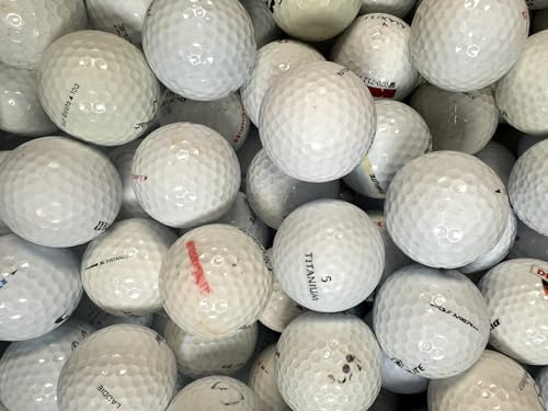 HOLZundEISEN Lakeballs – 100 Marken Mix Crossgolfbälle - X-Out zum Verschlagen - gebrauchte Golfbälle