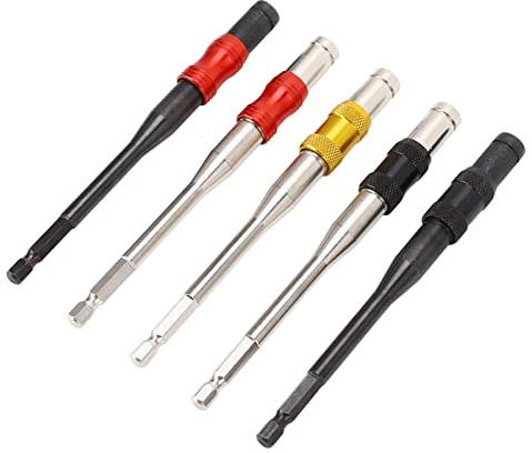 Magnetic Drill Bit Extension 1 4 Inch Hex Shank Pivoting Screwdriver Bit Holder 145mm Length with 360 Rotation for Tight Spaces Woodworking DIY Projects