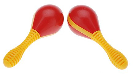 Culnflun Educational Products Maracas, Maracas Percussion Rasseln Shaker Musikinstrumente, Kunststoff-Ei Maraca Musical Early Educational Rhythm Toy Tool für Baby-Kind-Kind