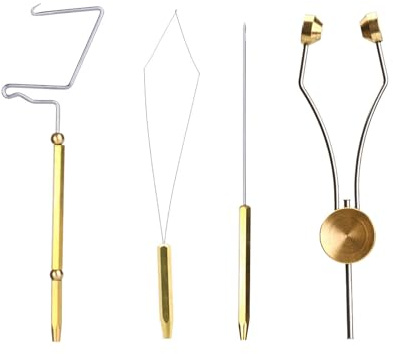 Oxxggkao Set di attrezzi professionali per la costruzione di esche da pesca per realizzare nodi di corpo; per la costruzione di mosche, efficienza e durata, set combinato di strumenti per la