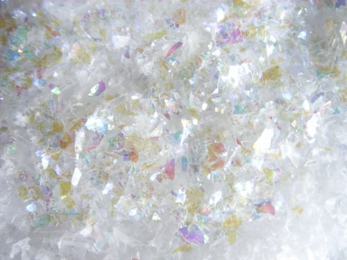 Diamant-Schnee 10 kg (EUR 9,20/kg), Streuschnee, Dekoschnee, Kunstschnee mit Irisfolien-Flocken