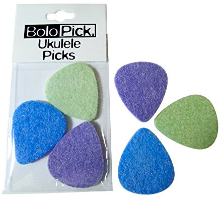 BoloPick Felt Picks for Ukulele 6 Pack (An Original Recipe)