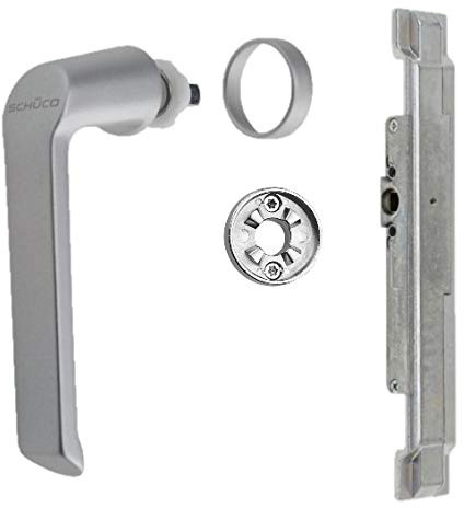 Schüco reparationssats växellåda handtag rosett silver/EV1 (DIN vänster) aluminium 223285