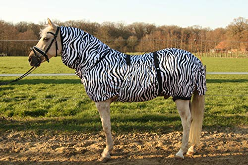 Hafer24 Ekzemerdecke Fliegendecke Master - Farbe Zebra alle Gr. 85 cm - 165 cm (145)