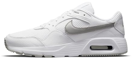 Nike Air Max Sc, Scarpe da Ginnastica Donna, Bianco (White/Mtlc Platinum-Pure Plati), 42.5 EU