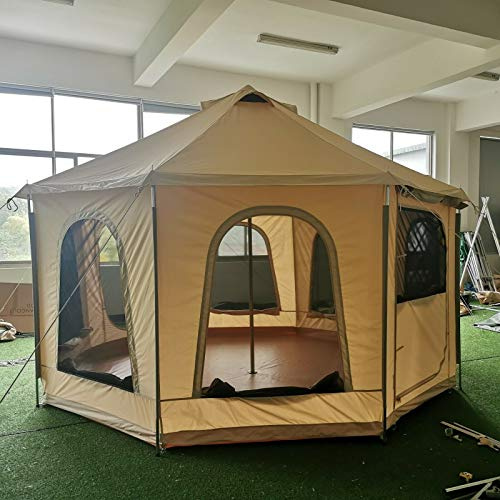 Waterproof LeShade Yurt Bell Glamping Camping Screened Patio Awning Canopy Gazebo Canvas Wall Tent