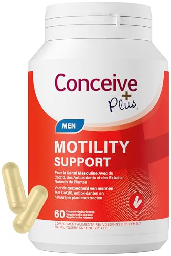Conceive Plus Boost de Mobilité pour les Hommes Complément alimentaire de Fertilité Masculine, Vitamine E, Zinc, Ginseng, CoQ10, Augmentation du Nombre de Spermatozoïdes 60 Comprimés cure de 30 jours