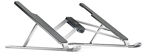 XPPen Drawing Tablet Stand for Desk,Silver Portable Holder for Graphics Tablet&Pen Display, Aluminum Computer Riser Compatible with 10 to 15.6 Inch Laptops and Drawing Tablets,Portable and Adjustable