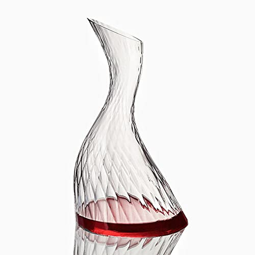 STARRY G Carafe à décanter pour vin rouge, carafe à décanter pour vin, carafe à décanter en forme de cygne diamant, carafe en verre cristal sans plomb de 1,5 l pour les amateurs de vin