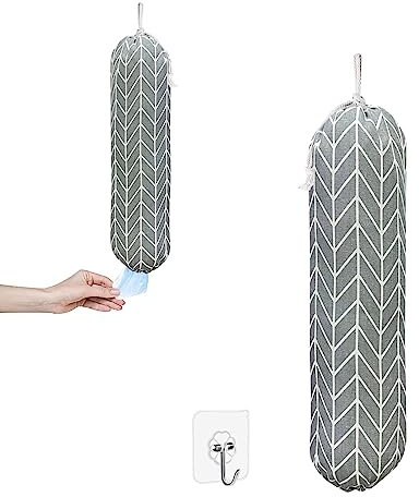 QEEROYO Organizador Bolsas Plastico, Dispensador Bolsas De Plastico, Soporte para Bolsa De Plástico, Guarda Bolsas, para Cocina dispensador de Bolsa de comestibles Almacenamiento para Bolsa de Basura