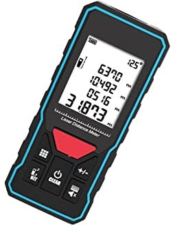 Samnuerly Équipement d'arpentage X6 Télémètre Laser Télémètre Laser Mesure Outils de Test Professionnel GPS Portable (Couleur : Version de Base, Taille : 60 m) (Version Rechargeable 100 m)