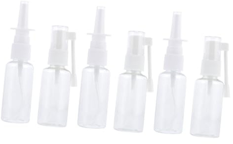FRCOLOR Lot de 6 flacons avec spray nasal - Nettoyeur nasal - Nettoyeur de brouillard - Bouteille de rinçage sinusoïdale - Avec nasale - Pour animal de compagnie - Portable - Vaporisateur
