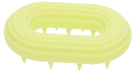 Silikon Haarpeeling Kopfhautbürste in Hellgrün für Dusche | Sanfte Massage, Ergonomische Form, Leicht zu Verstauen, für Familien Beim Baden